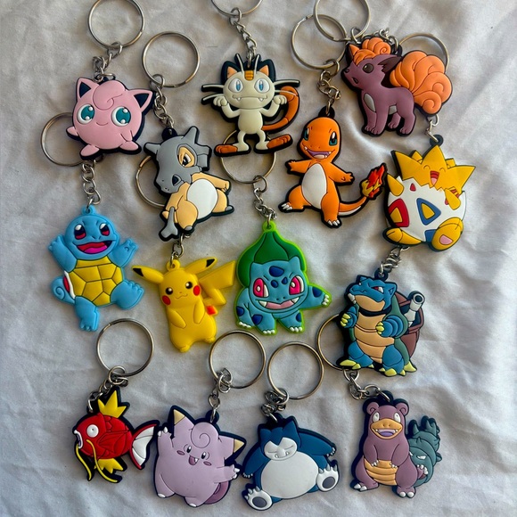 Pokemon Accessories - Assorted Pokémon Keychain Set